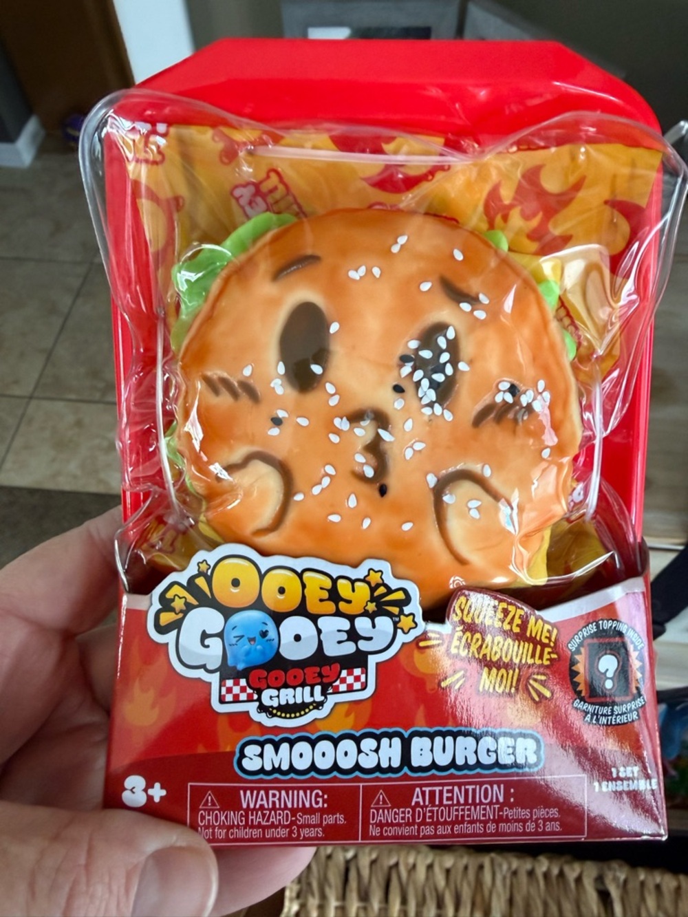 Gooey Grill Smoosh Burger - Orange Toy